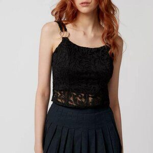 Urban Renewal Remnants O-Ring Lace Tank Top